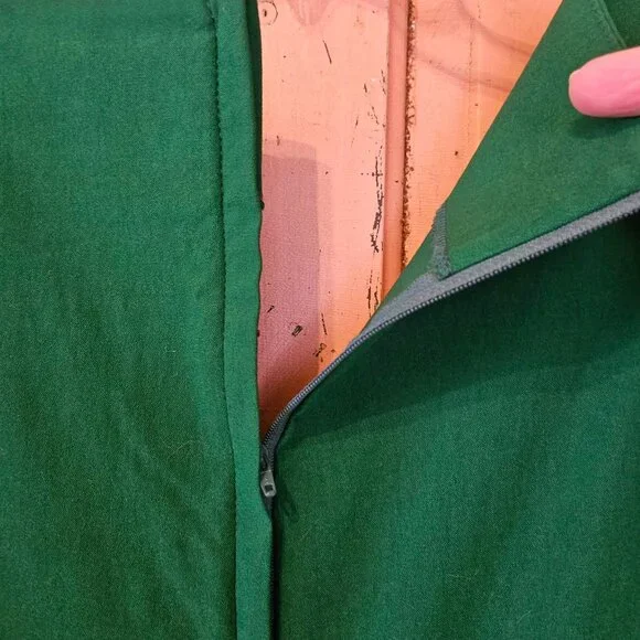 Unique Vintage Delores 1950s Emerald Green Swing Dress XXL - Picture 6 of 10